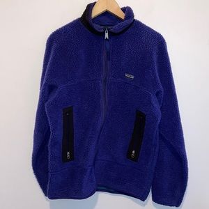 Vintage Patagonia Deep Pile Glidsade Full Zip Fleece Medium USA 90s